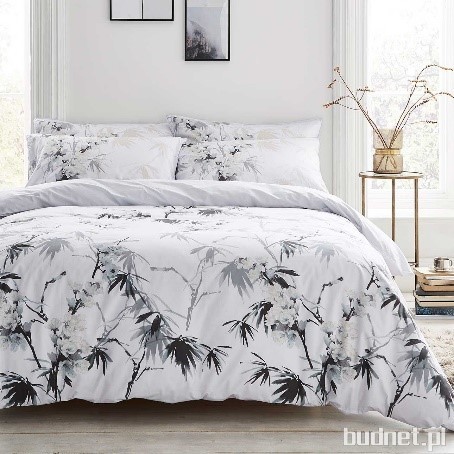 Komplet pościeli Kyoto White & Grey - Dekoria.pl